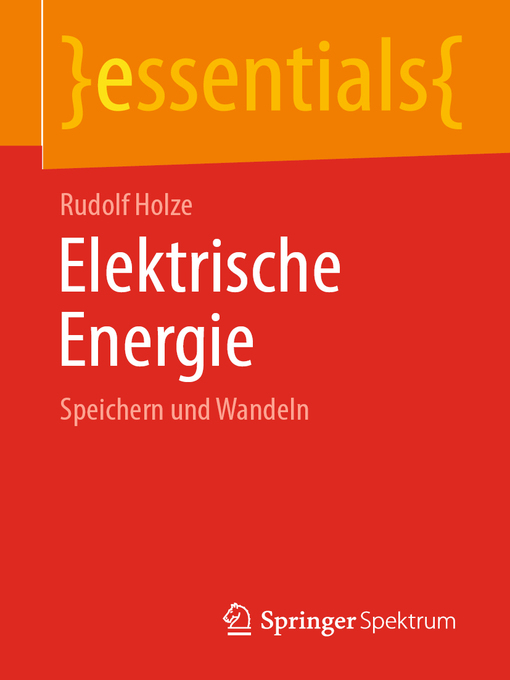 Title details for Elektrische Energie by Rudolf Holze - Available